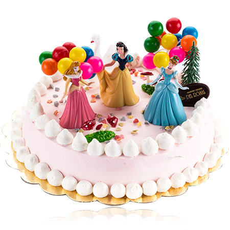 Tres princesas Disney – Tarta con muñecos Panadería del Rosal Almería
